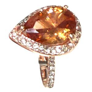 Sparkling Imitation Zirconia Ring Size : 7